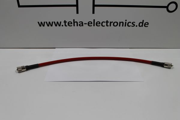 Kabelbrücke 0,5 M rotes RG 213 U High Quality Koakialkabel NEU